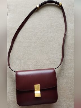 EUC Burgundy Box Bag